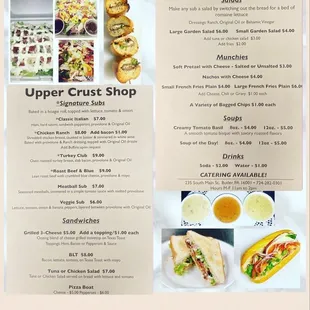 April 2023 Updated Menu.