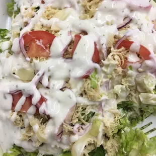 This is the Chicken Ranch sub and salad that I have enjoyed at different times. Very good!!!!
