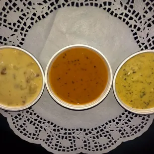Loaded Potato, Creamy Tomato Basil &amp; Broccoli Cheddar Soups!