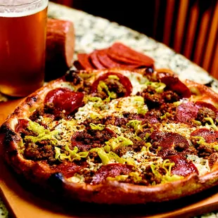 pizza, food