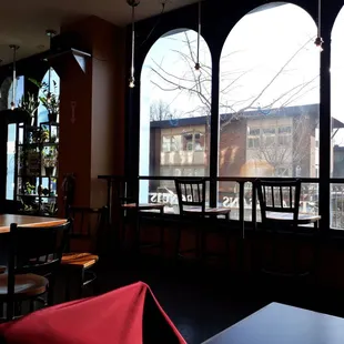 Interior of coffee shop.