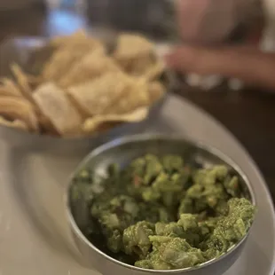 Chips and guacamole