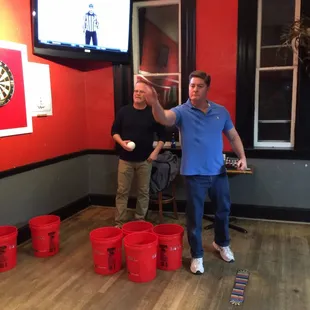 Tin Can Pong at upper deck.