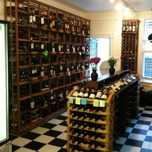 Many wines for under $20, several kinds of Pinot Noir