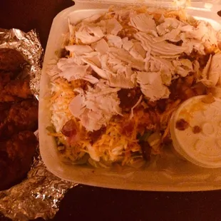 This salad could easily feed 4.. and their salads are ALWAYS so fresh.