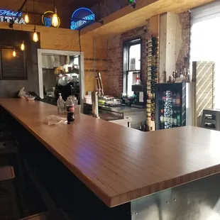 The bar, local wines, local beers....
