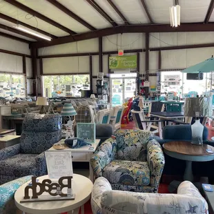 Main furniture showroom and they have another showroom in the back!