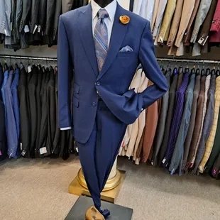 Blue suit