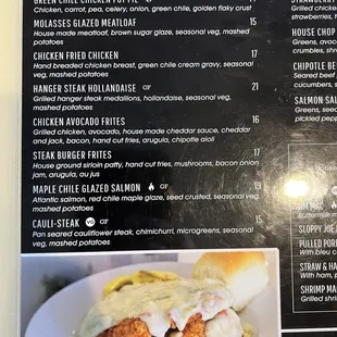 menu, crepes