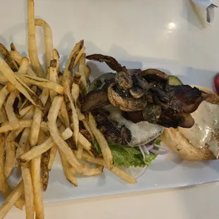 Mushroom Swiss Burger