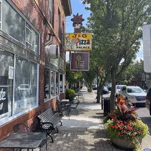 the outside of the building