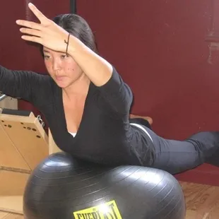 Swan on the Balance Ball!