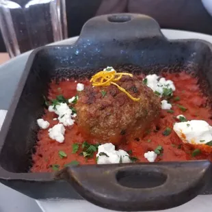 Lamb meatball had good Moroccan flavor