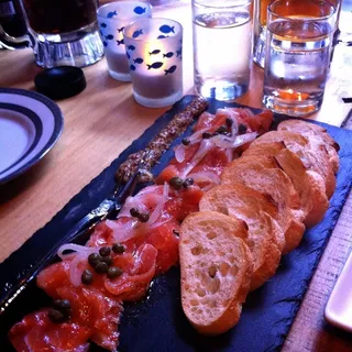 House-cured salmon