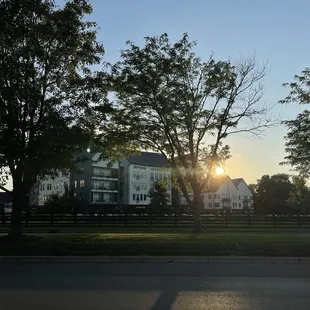 Sunset walks around the area