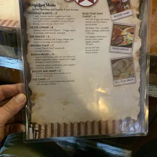 Sunday Breakfast Menu September 12. 2021