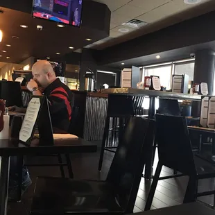  man sitting at a table