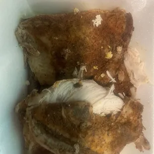 The most horrible looking chicken ever it was like this when I opened the box