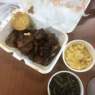 Rib Tip Dinner. Buy the extra sauce . On a scale of 1-10 a solid7!