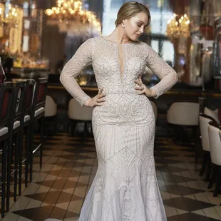 Make a statement with our designer or in-stock dresses