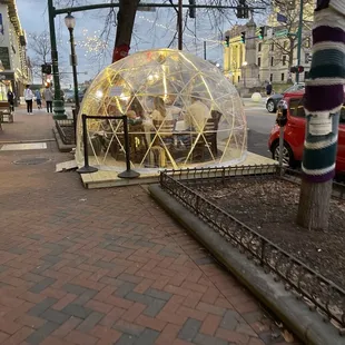 Outdoor dome dining