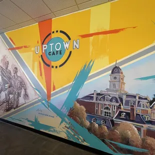 Uptown cafe mural