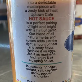 Homemade hot sauce with clean ingredients! So tasty with just a little kick.
