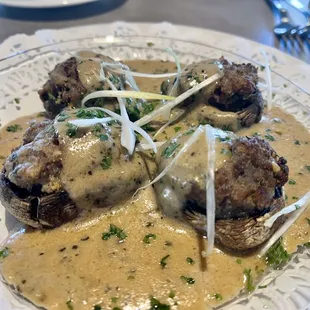 Stuffed Mushroom Caps
