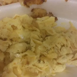 This is not scrambled...its a chopped omelette that i had to chop up!