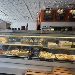 Inside of deli in the front