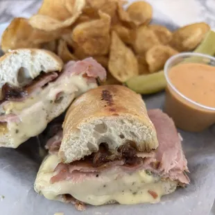 Rosemary ham and Brie