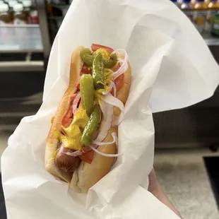 Chicago dog, because we&apos;re in Chicago