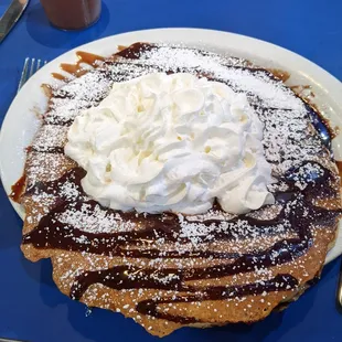 Chocolate chip cookie dough pancakes