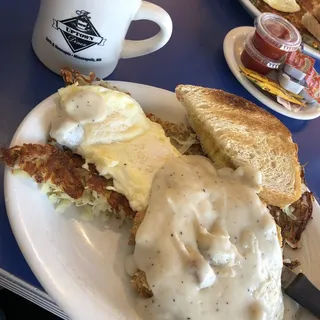 Country Fried Steak and Eggs