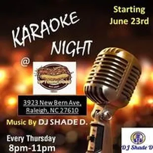 karaoke night flyer