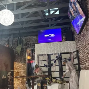 First time visiting this place I must say will be back for sure great service atmosphere is nice great decor food is delicious.