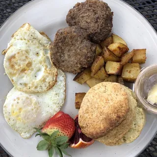 2 Eggs and a Biscuit Plate