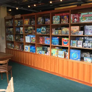 Some of the board games for sale.