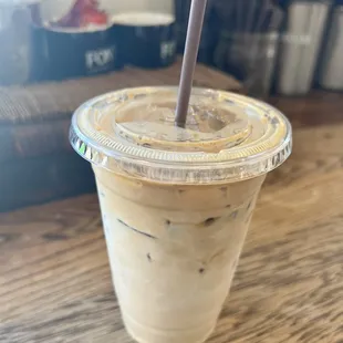 a cup of iced coffee