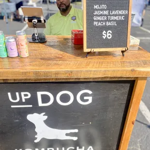 Up dog kombucha - ginger Tumeric! Delicious!