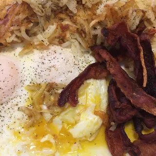 3 Eggs, Potato and Meat