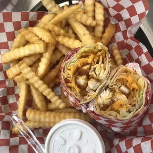 Crispy chicken wrap