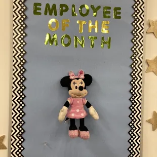 employee of the month mickey mouse