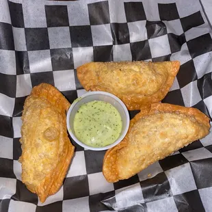 Chicken Alfredo empanadas