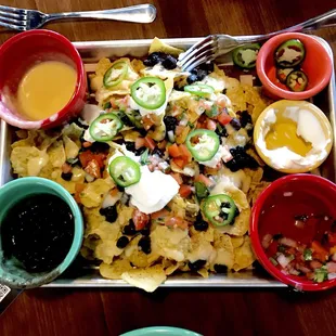 Add your own toppings nachos