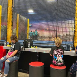 More then one staff member and no kids jumping