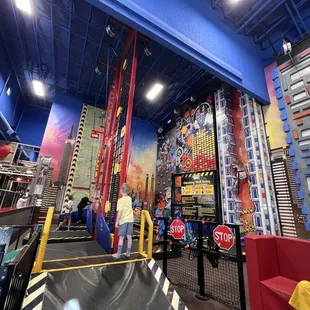 Climbing walls @ Uptown Jungle
