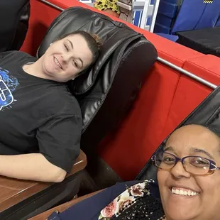 Massage chairs $7.00 for 21 minutes