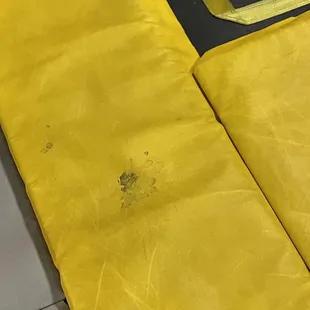 This stain and several more throughout the place have been there since last year in July