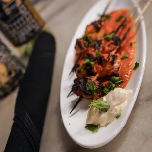 Spicy Chicken Skewers